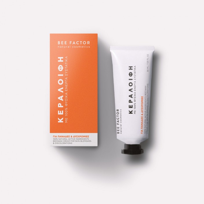 BEE FACTOR BEESWAX OINTMENT FOR SKIN BLEMISHES & DISCOLORATIONS – tepalas pigmentinėms dėmėms, 30ML 