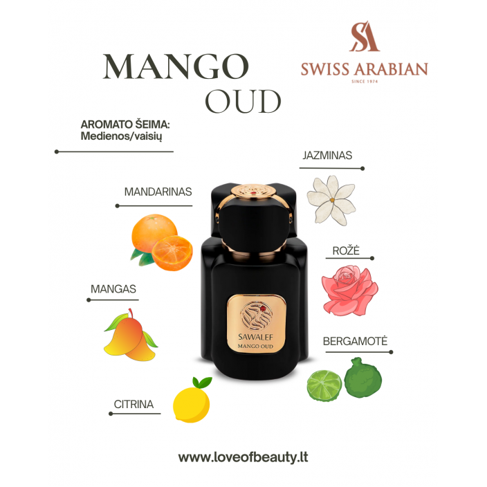 Swiss Arabian MANGO OUD, Elixir De Parfum - 80 ML Swiss Arabian MANGO OUD, Elixir De Parfum - 80 ML
