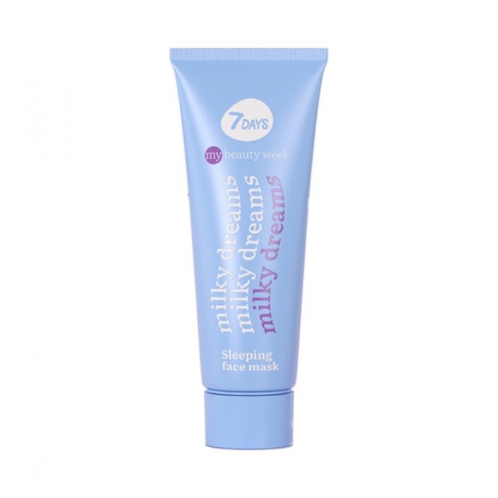7DAYS MY BEAUTY WEEK Naktinė veido kaukė MILKY DREAMS, 80 ml 
