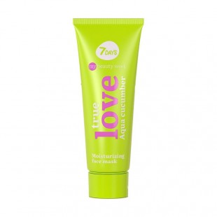 7DAYS MY BEAUTY WEEK Drėkinamoji veido kaukė TRUE LOVE, 80 ml 