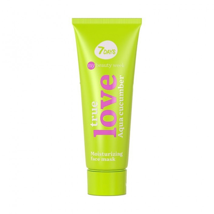 7DAYS MY BEAUTY WEEK Drėkinamoji veido kaukė TRUE LOVE, 80 ml 
